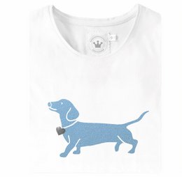 Camiseta de chicas Trachten con perro salchicha