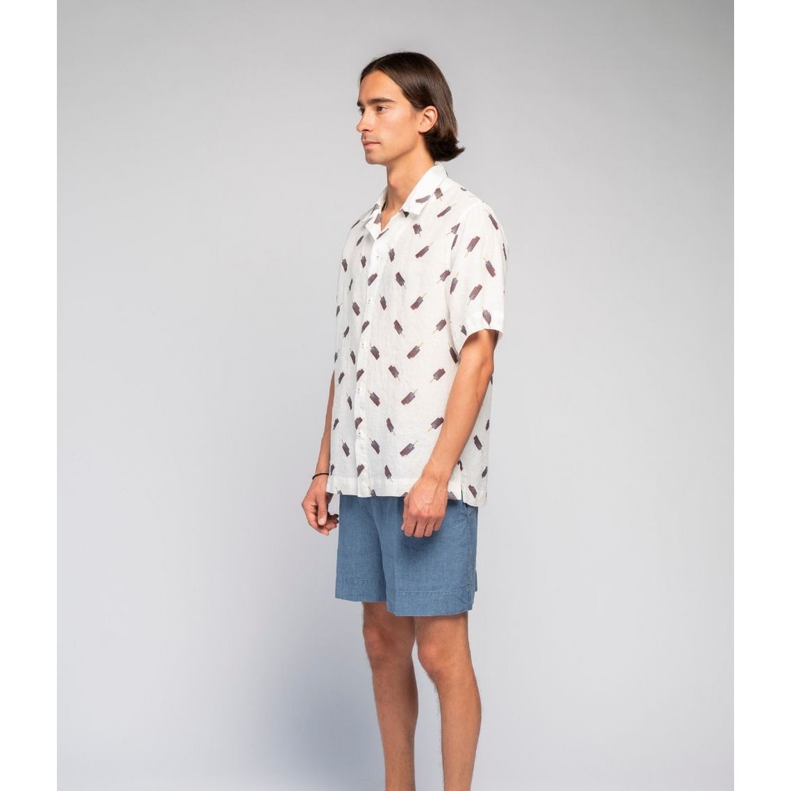 Chemise en lin Ice - Agnė Kišonaitė (Unisexe)