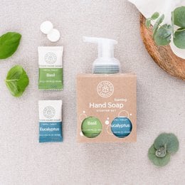 Set base di compresse di sapone per le mani – Eucalipto e basilico
