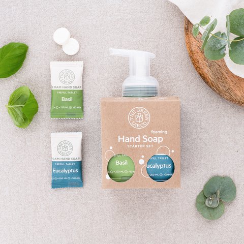 Basis-Starterset Handseifentabletten – Eukalyptus & Basilikum
