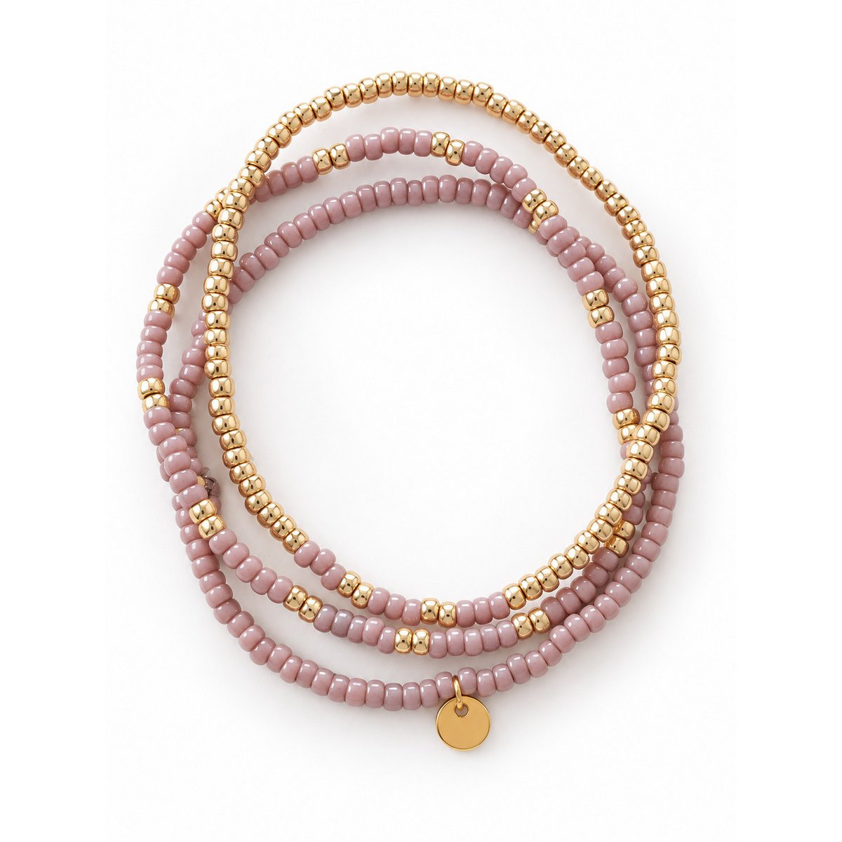 Set Miyuki bracelets Beige