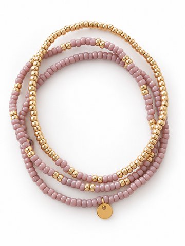 Set Miyuki bracelets Beige