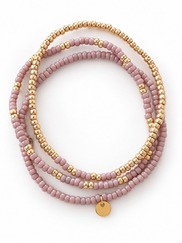 Set Miyuki bracelets Beige
