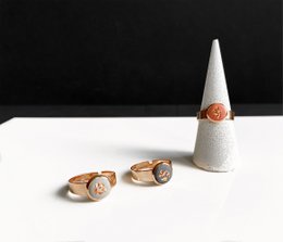 RING // béton | Rose