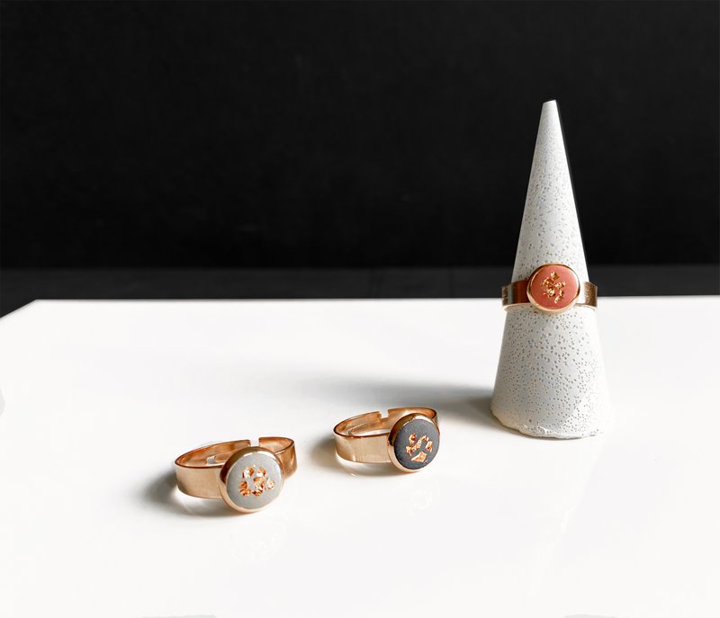 RING // beton | Rose