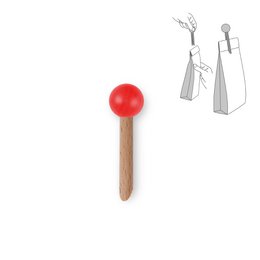 Clip per borsa in legno - colore