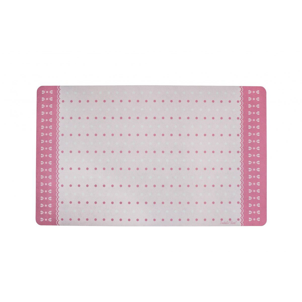 Tapis imprimé Pois rose 45x75 cm Isabelle Rose