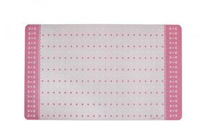 Bedruckte Matte Tupfen rosa 45x75 cm Isabelle Rose