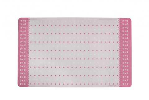 Bedruckte Matte Tupfen rosa 45x75 cm Isabelle Rose