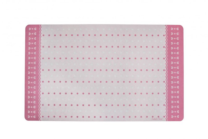 Bedruckte Matte Tupfen rosa 45x75 cm Isabelle Rose