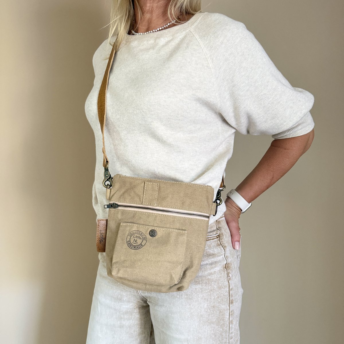 FestivalBag (recycled cotton khaki) NEW BATCH