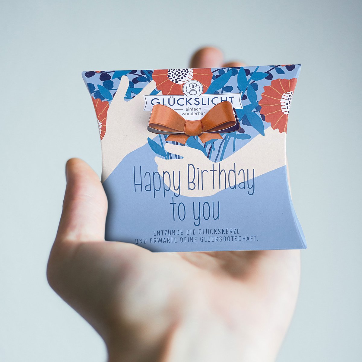 Lumière porte-bonheur / Dans le coffret cadeau avec un nœud découpé 🎀 / Émotion / Joyeux anniversaire