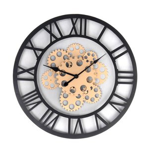 UHR 50CM METALL SCHWARZGOLD HH2365830 NO11