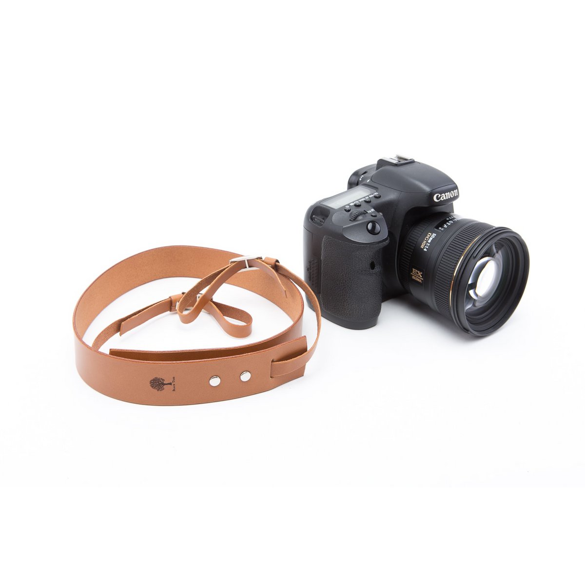 Leather camera strap