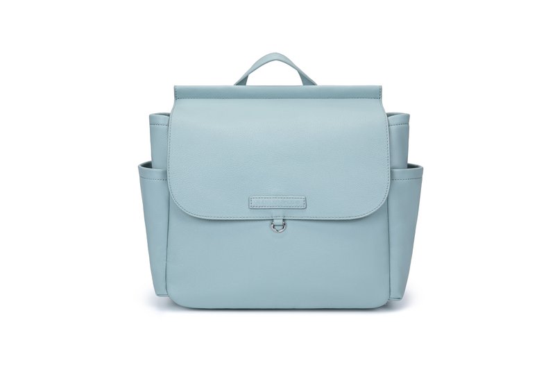 Sac de Grossesse MIREM By Nenina & Co Dusty Blue + Cadeau Matelas à Langer + Attache Sucette