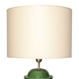 Tkanina abażur kremowy biały/wewnątrz biały 40/40/28 cm