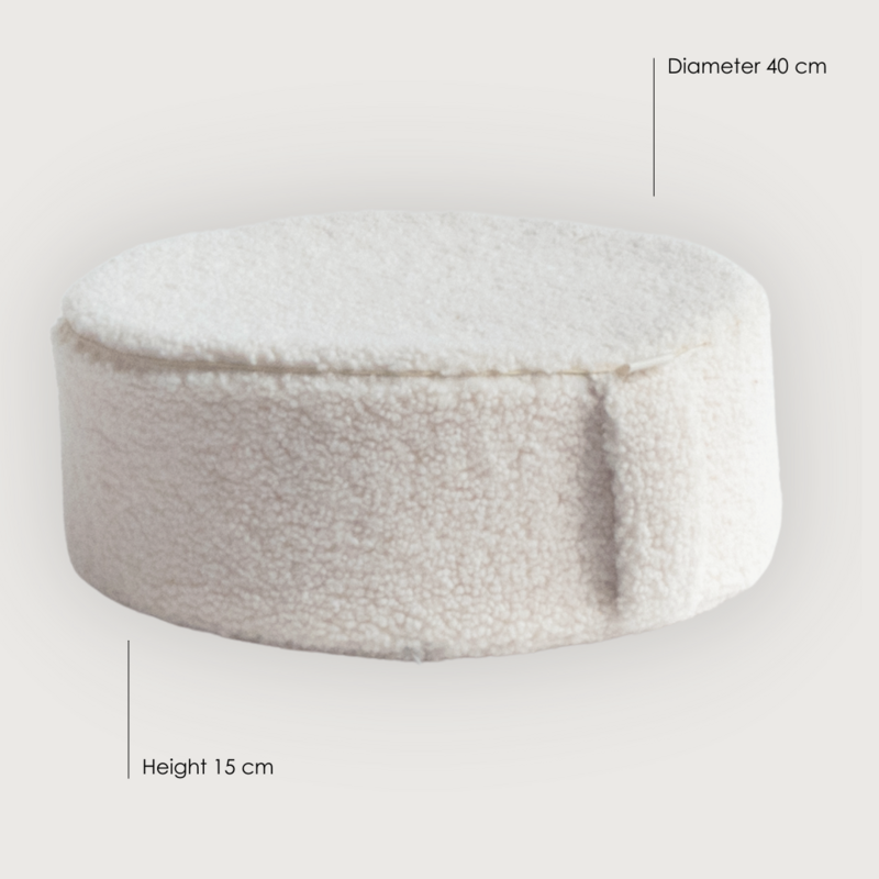 Fluffy Marshmallow - Teddy Pouf