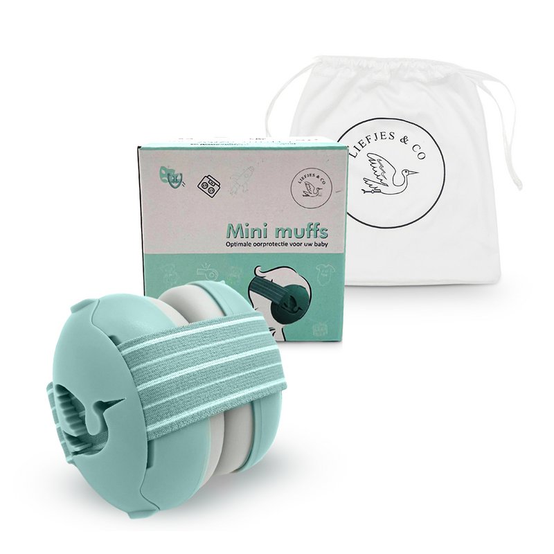 Liefjes & Co Baby - Protection Auditive Ajustable Pour Bébé Enfant 23 dB Beige Rose Bleu et Vert