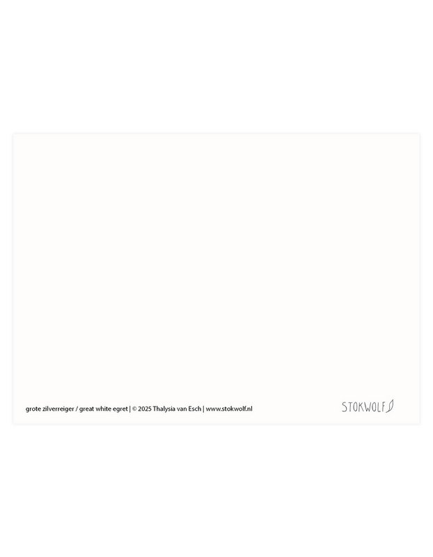 postkort | Stor hejre