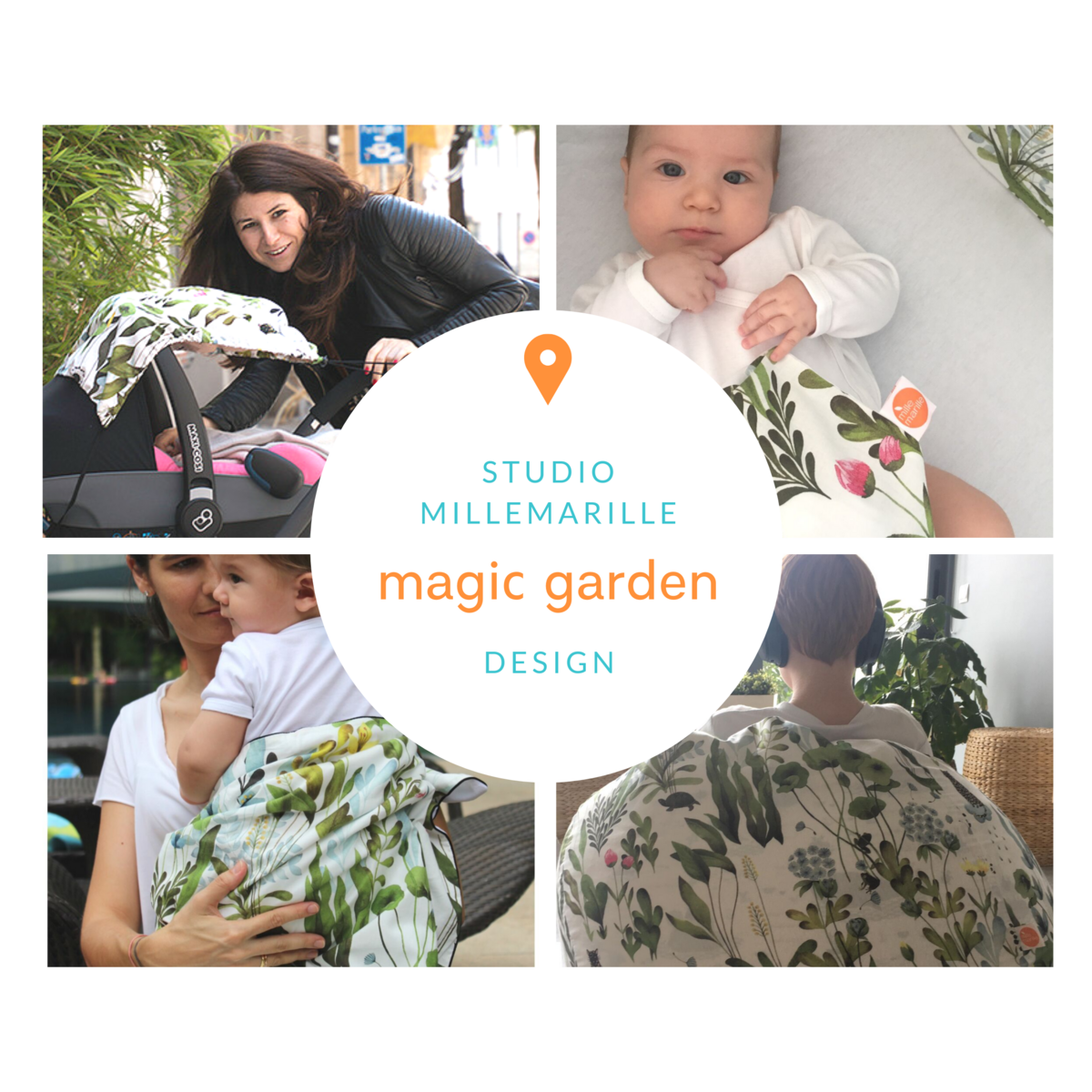 Jardín mágico de tela para eructar