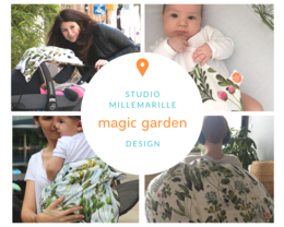 Burp Cloth Jardin Magique