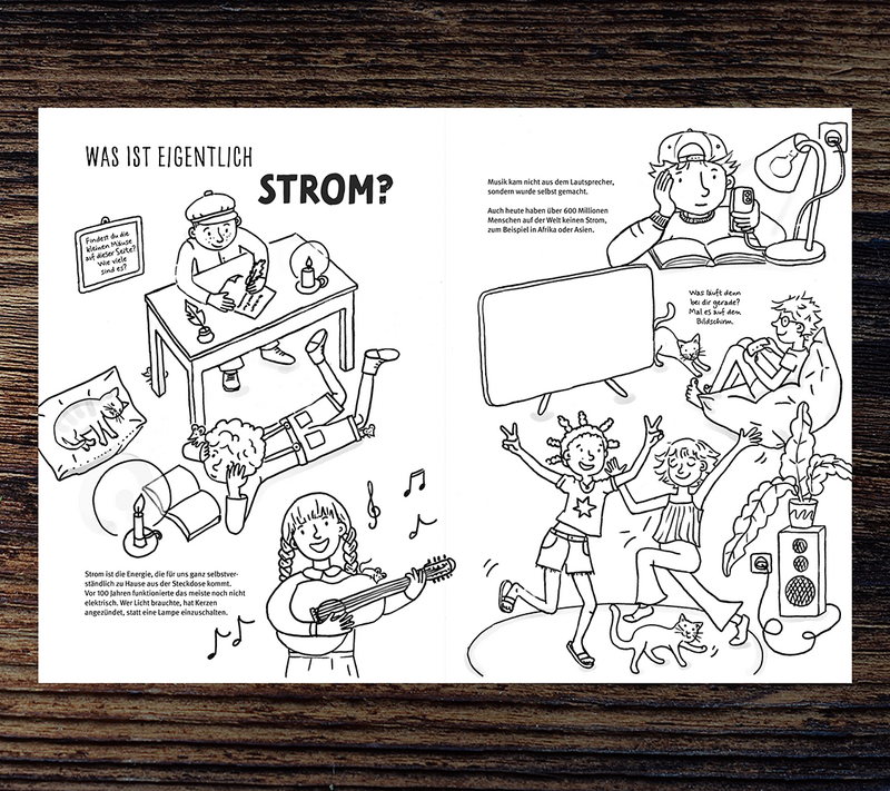 Climate protection coloring book for children