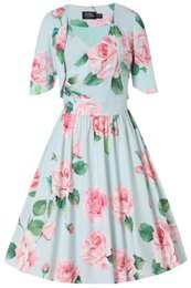 EU BOCK LISETTE BEX BLEU BLEUR TROIS SIRTER SHEEVE ROSE ROSE PRINT BOLERO