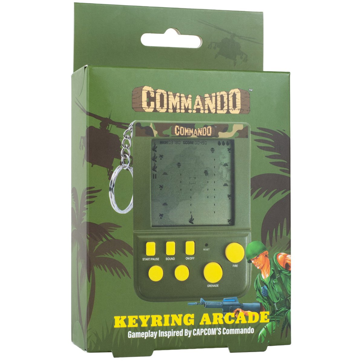 Commando - retro gaming keychain