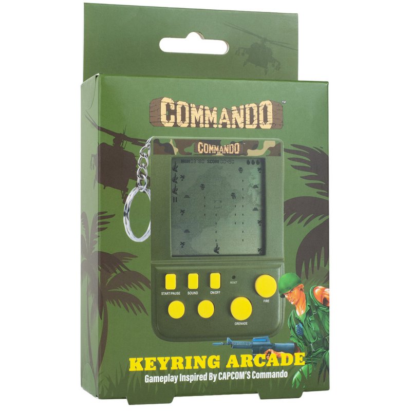 Commando - retro gaming keychain