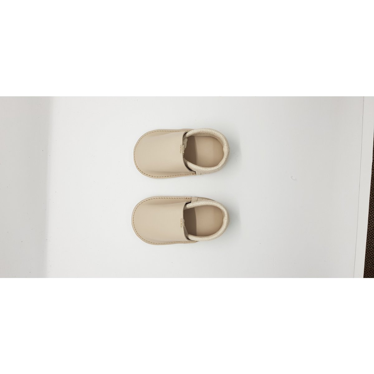 Taupe (Lightweight Vegetarian Leather) 1 - (0-12 months) - Soft sole 12cm