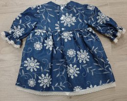 Robe en jean brodée Agnes