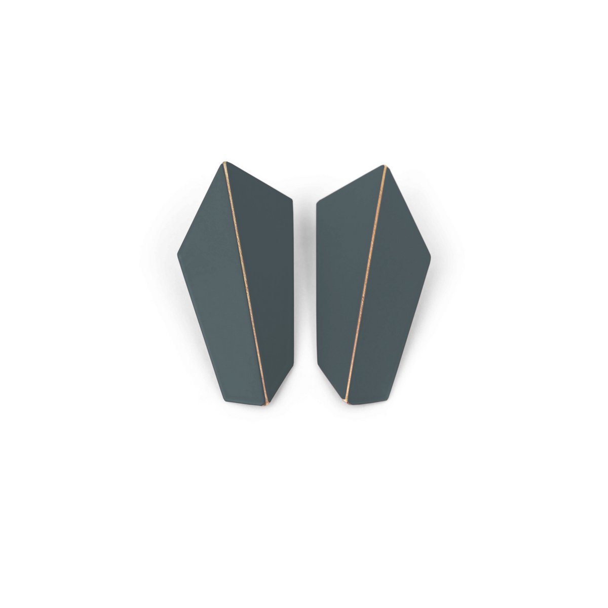 Boucles d'Oreilles Pliées Verticales