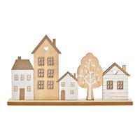 House stand made of natural wood (W/H/D) 30x17x5cm