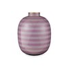 Vase Metal Stripes Lilac 32cm