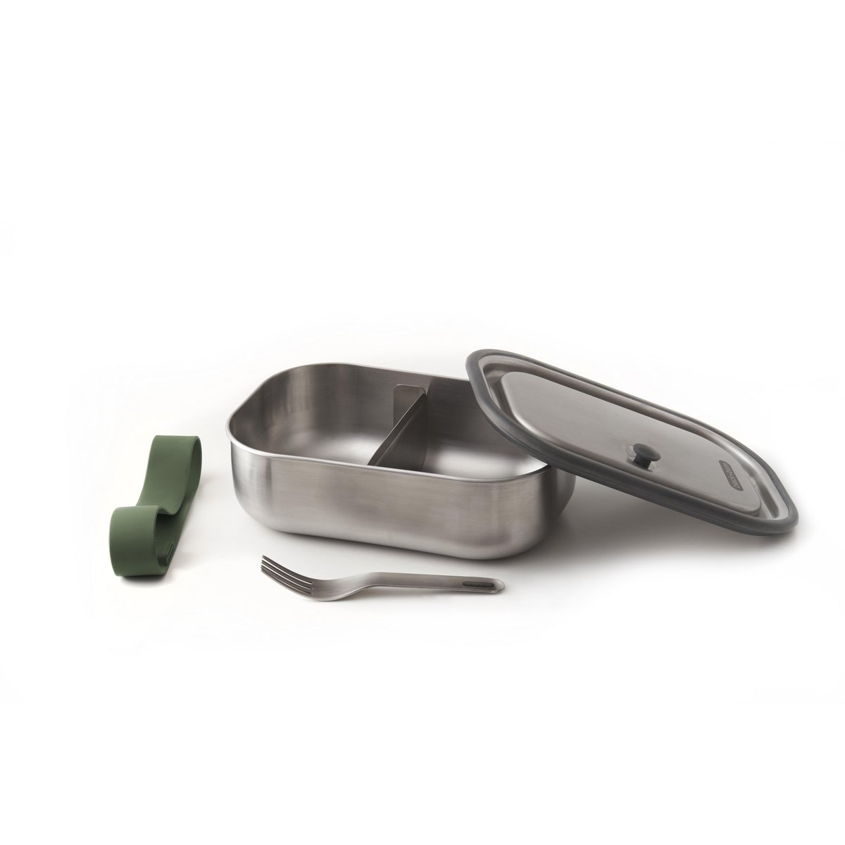 BLACK + BLUM Lunch Box 3 in 1 - Stainless steel | Waterproof | 1L | Olive