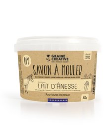 DIY - BASIS VOOR HET MAKEN VAN VASTE ZEEP - VROUWELIJKE EZELMELK - POT 500GR