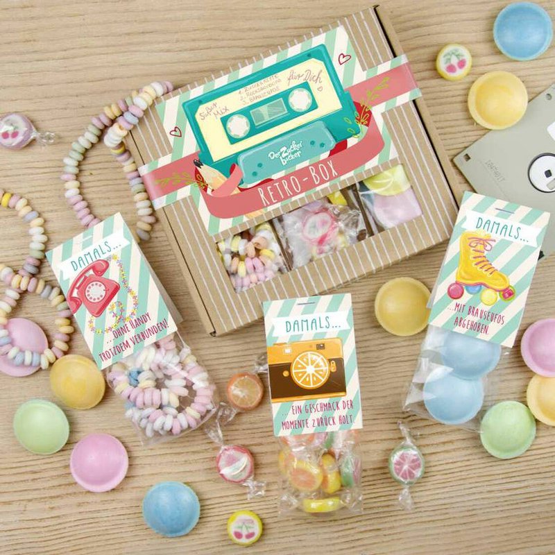 Naschbox Retro Box Gift Set Sweets