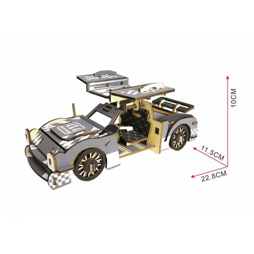 Bouwpakket Sportauto met Vleugeldeurenkleur