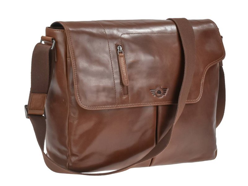 Waxy Vintage tabac noix A4 Messenger 1371-24