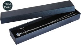 Jewelery box, cardboard, blue, VE 12, 21.5 cm x 4.5 cm x 2.5 cm