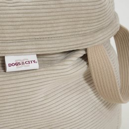 Hundekörbchen Shopper Little Basket Chelsea Cord gravel