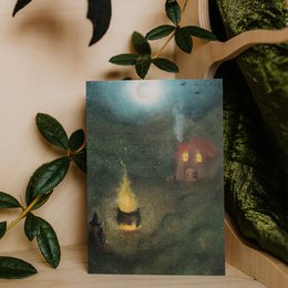 Carte Waldorf « Sorcière » de conte de fées