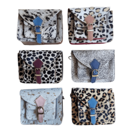 Leather animal print bag Ivy