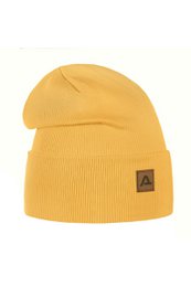 Gorro de primavera RIB - algodón - MOSTAZA