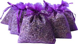 Lavender fragrance bags with organic lavender - 5 x 12 grams of wonderfully scented bags - Purple