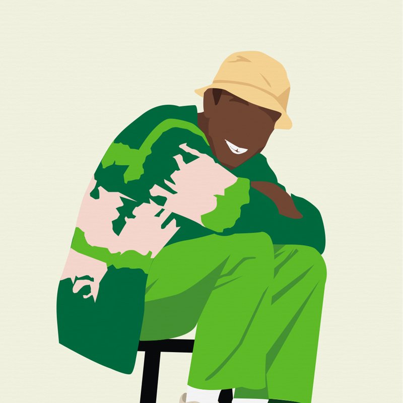 Poster "Tyler the Creator Smile" - A4 & 30x40cm - Art print