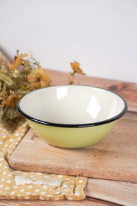 Enamel medium bowl citron 0,6 L Isabelle Rose