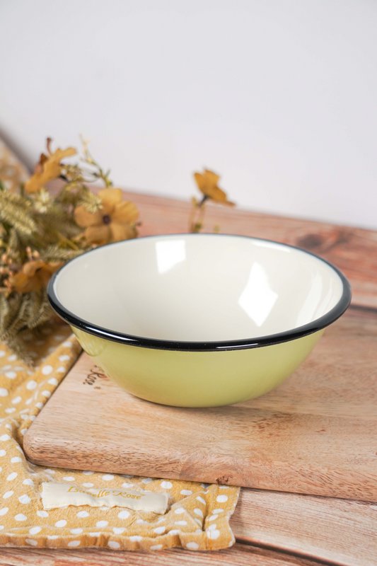 Emaille Medium Bowl Citron 0,6 l Isabelle Rose