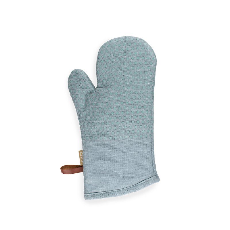 CH&F Ofenhandschuhe 100 % Baumwolle | Silikonpunkte | 18x33cm