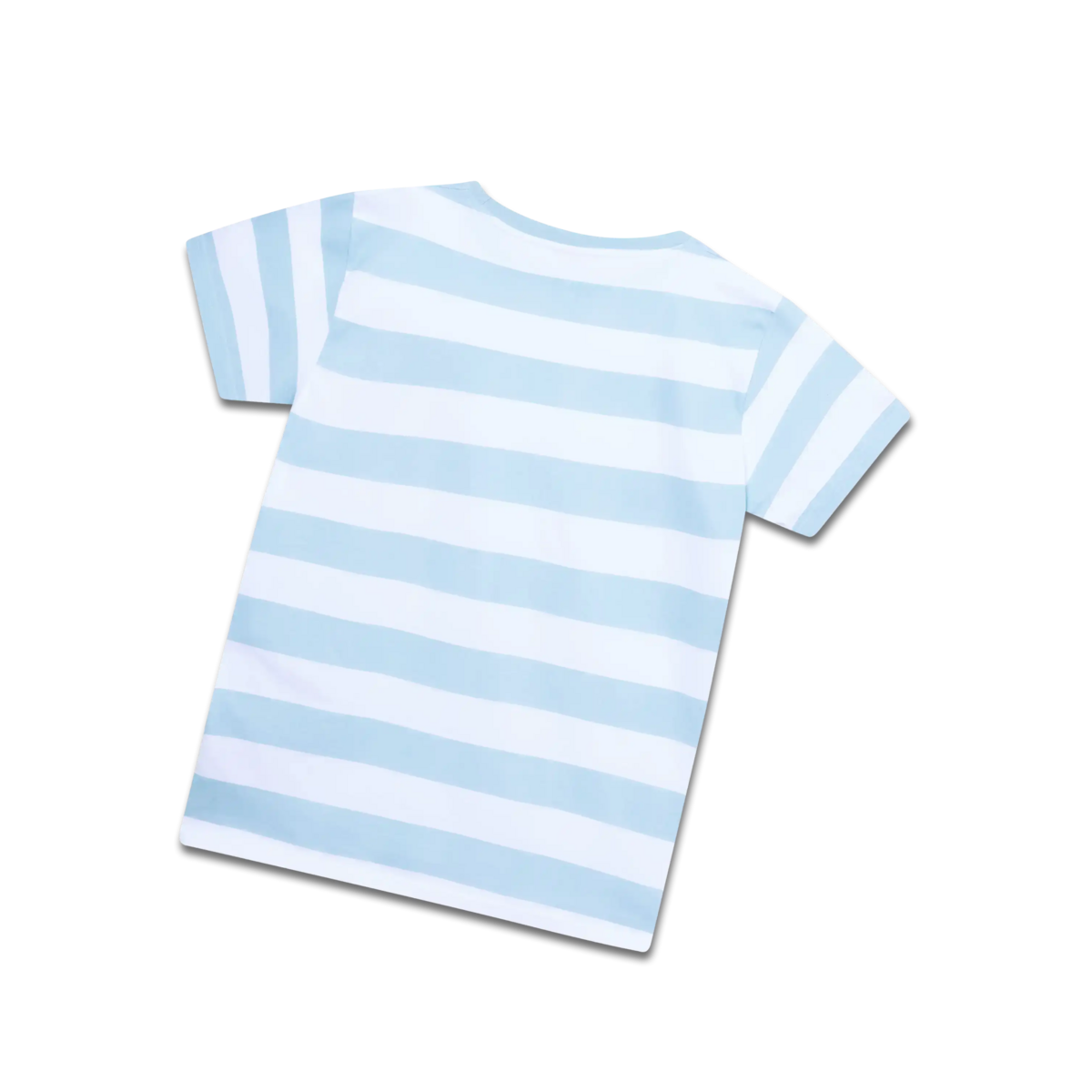 Koaa-the Elephant "Look" strepen-T-shirt witte/blauwe volwassenen